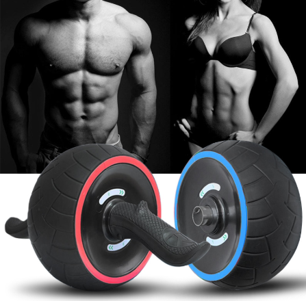 "Robuste Bauchmuskel-Rad mit automatischer Rückkehr - Fitnessgerät für Zuhause und Studio, rutschfeste Griffe, Multi-Winkel-Training"