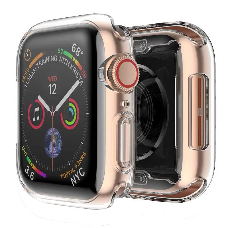 "Apple Watch Schutzgehäuse, Vollständig Transparent TPU, Kratzfest, Stoßfest - Kompatibel mit 2. und 3. Generation"