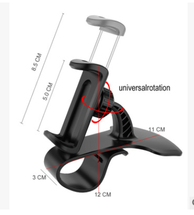 "Universal Auto Handyhalter 360 Grad Rotation - Schnellladung, Sicher und Bequem, Für Dashboard und Lüftungsgitter geeignet"