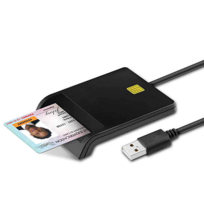 "DM-HC65 USB Smart Card Reader - Universalles Lesegerät für Bank-, SIM- und ID-Karten, Unterstützt Windows & Mac"