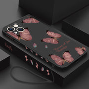 "Schmetterlings Handyhülle für iPhone 14 Pro Max, 11, 12, 13 Pro Max - Sturzsicheres Kunststoffgehäuse"