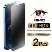 "Premium Anti-Blick Gehärtetem Glas Vollbildschutz für iPhone Modelle - Kratzfest, High-Definition, Augenschutz"
