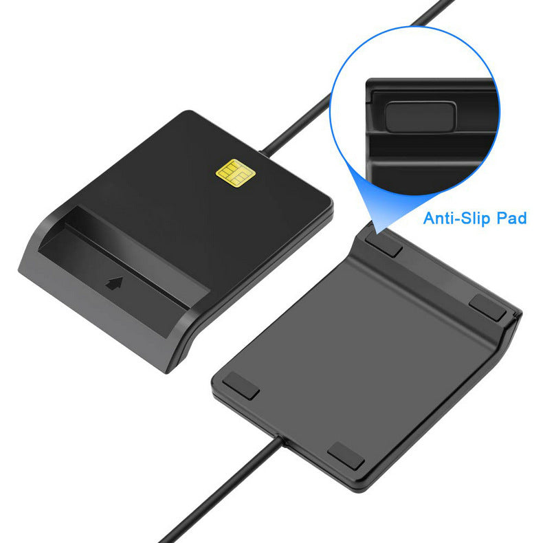 "DM-HC65 USB Smart Card Reader - Universalles Lesegerät für Bank-, SIM- und ID-Karten, Unterstützt Windows & Mac"