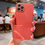 "Modisches TPU Handyhülle mit Electroplating für iPhone - Klassisch Schwarz, Athen Weiß, Kirsch Lila, Maiden Pink, Minze Grün, Hawthorn Rot"