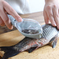"Praktischer Fischschuppenentferner: Schnelle und saubere Küchenhelfer mit Deckel, handlich & hygienisch, ideal für das tägliche Kochen - Lebensmittelecht AS und ABS"