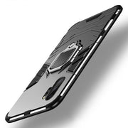 "Stilvolle Iron Man Magnetische Handyhülle aus PC+Metall für Samsung - Einfarbig, Injektionsverfahren"