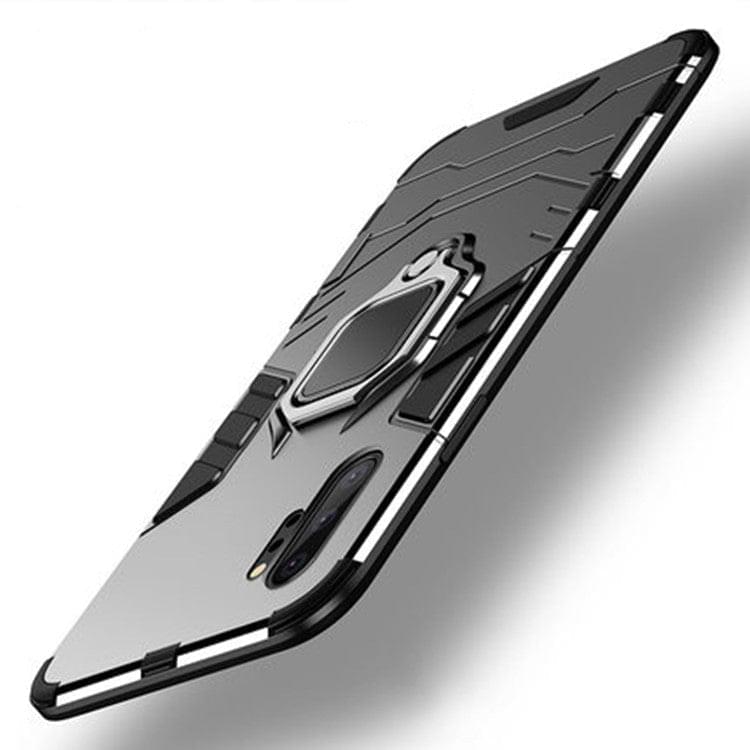 "Stilvolle Iron Man Magnetische Handyhülle aus PC+Metall für Samsung - Einfarbig, Injektionsverfahren"