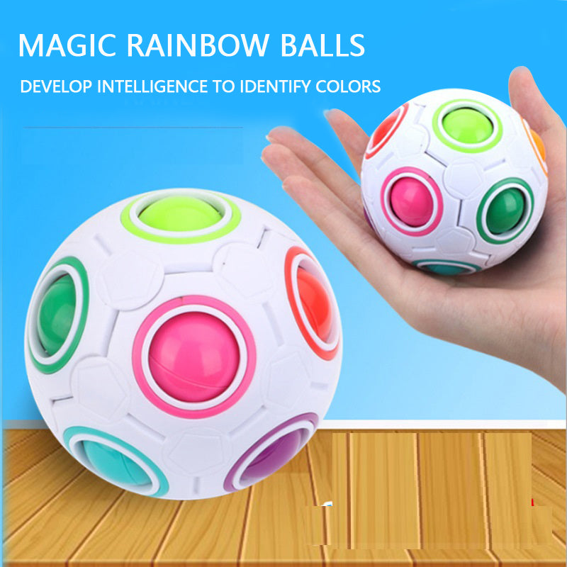 "Robustes, Hochelastisches Regenbogen-Ball-Puzzle - Perfektes Lernspielzeug zur Verbesserung von Gedächtnis & Fähigkeiten"