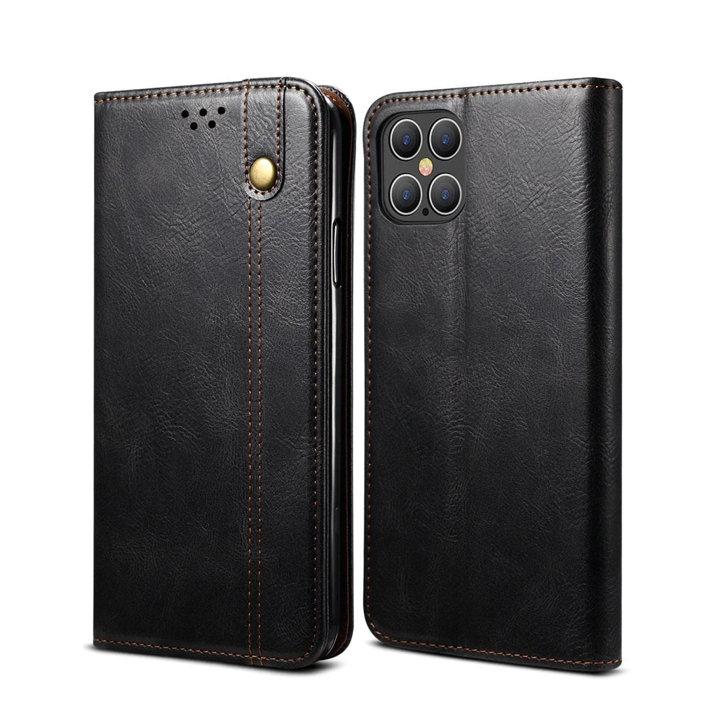 Elegante Leder-Handytasche mit Kartenfach für iPhone & Samsung