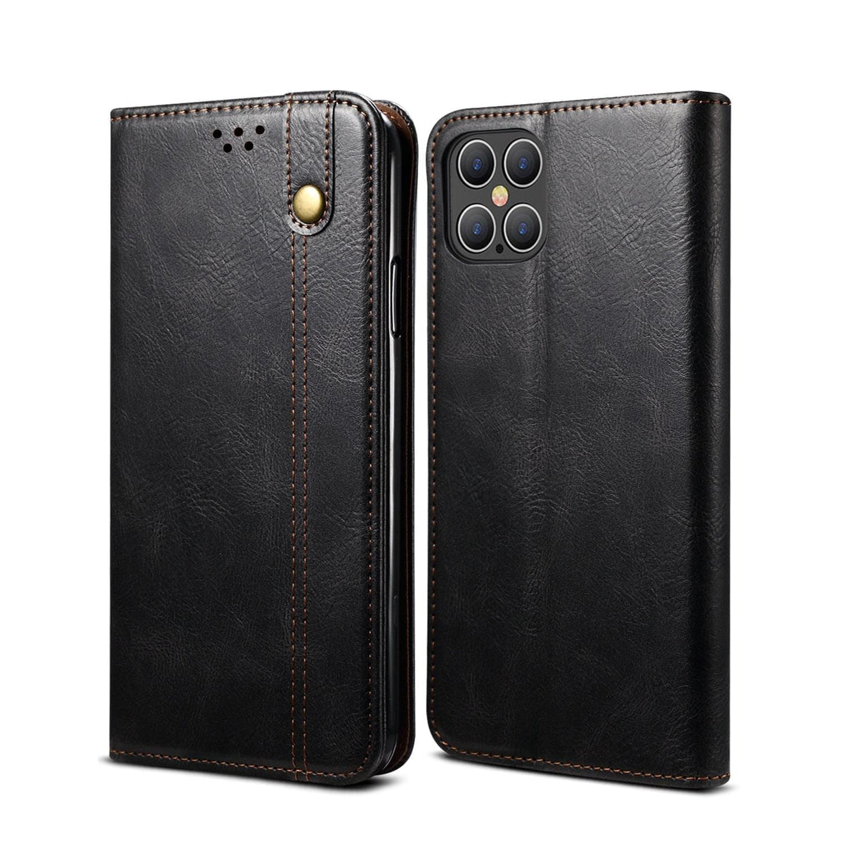 Elegante Leder-Handytasche mit Kartenfach für iPhone & Samsung