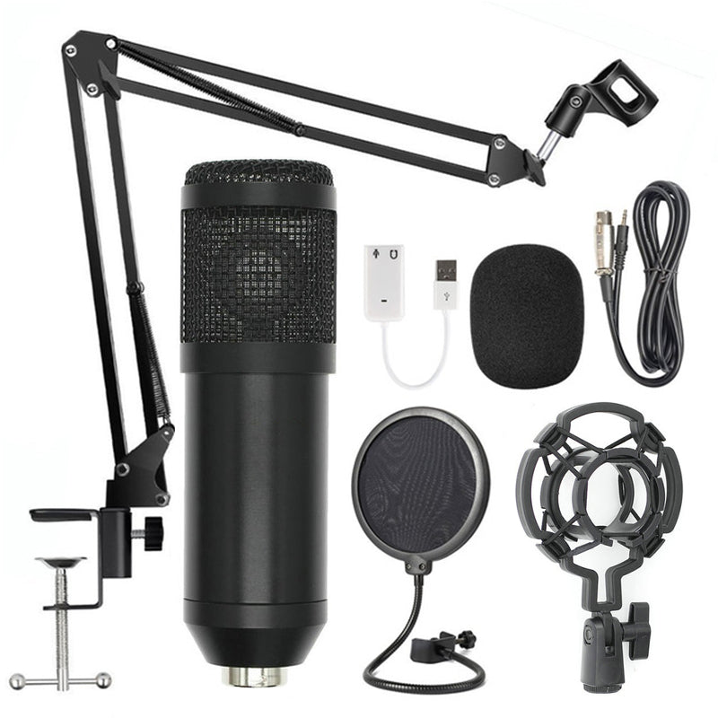 "BM-800 Profi Mikrofonständer Set mit Super Shock Membran & Hochtemperatur-Sprüh-Technologie"