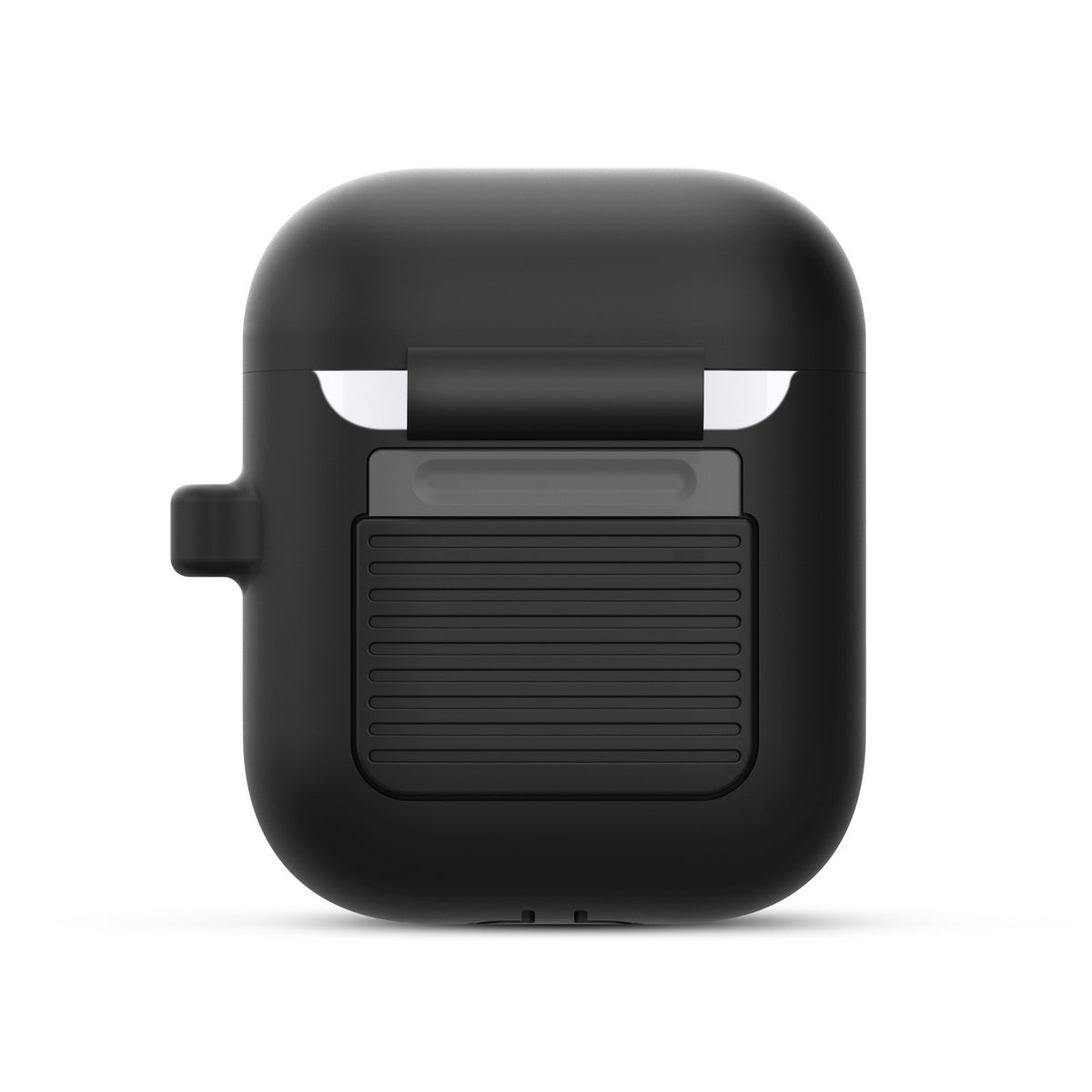 "Silikonhülle im klassischen Spielkonsolen-Design für Airpods Pro mit Schlüsselanhänger - Kompatibel mit Apple, Erhältlich in Schwarz und Grau"