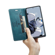 "Multifunktionale Anti-Degaussing Klapphülle für Samsung Modelle - Stoßfest, Magnetischer Sog, PU+TPU Material"