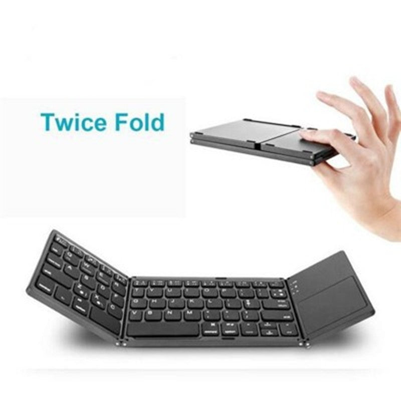 "Hochleistungs-Faltbare Bluetooth Tastatur - Wiederaufladbar, Langlebig, 15m Reichweite"
