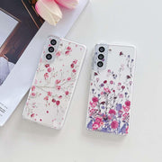 "Blumen Handyhülle Klein und Schön für Samsung S-Serie und Note-Serie - Bunte TPU Schutzhülle"