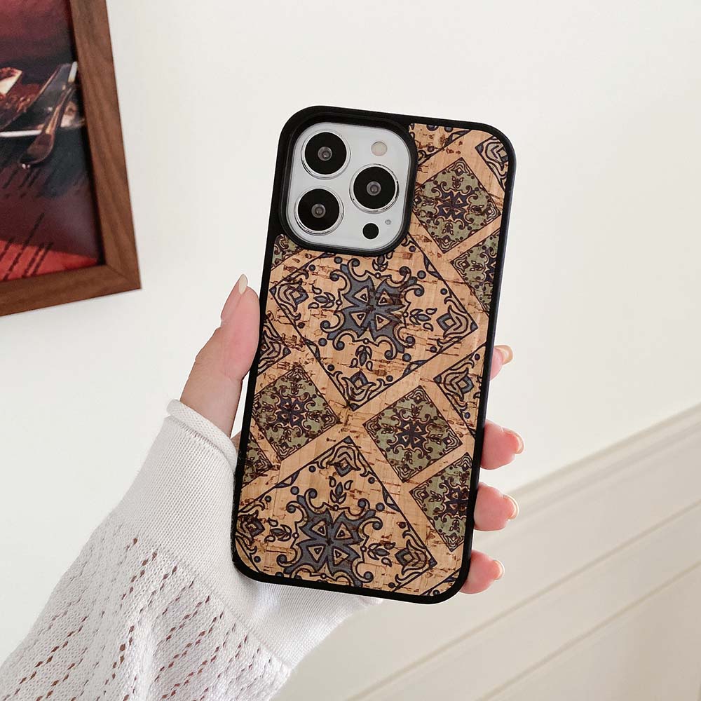 "Elegante Ethnische Leder Handyhülle - Vielfältige Muster Auswahl für Apple iPhone"