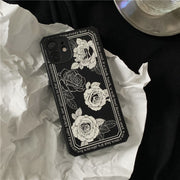"Retro Blumen Handyhülle, Anti-Fall Weiche TPU Schutzhülle - Kompatibel mit iPhone 14ProMax bis 11"