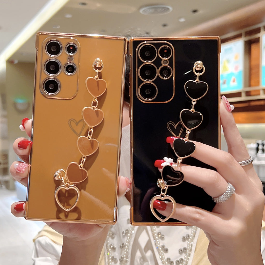 Electroplating Love Bracelet Shockproof Phone Case