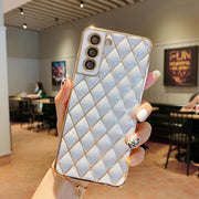 "S22 Elegante Elektroplattierte Diamant Handyhülle, Kompatibel mit Samsung Modellen, Rückdeckel aus TPU"