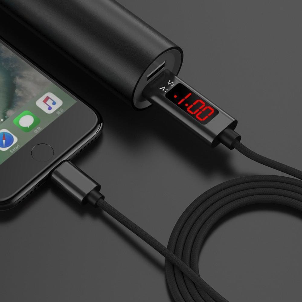 Ladekabel mit Anzeige für Iphone oder USB-C