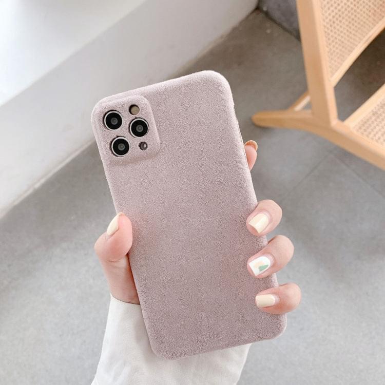 "Kompatibel, Flauschige Welle Punkt Handyhülle für iPhone - Einfacher Stil, Solide Farben, TPU Material"