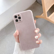"Kompatibel, Flauschige Welle Punkt Handyhülle für iPhone - Einfacher Stil, Solide Farben, TPU Material"