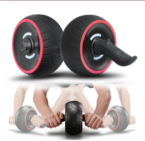 "Robuste Bauchmuskel-Rad mit automatischer Rückkehr - Fitnessgerät für Zuhause und Studio, rutschfeste Griffe, Multi-Winkel-Training"
