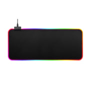 "XXL Gaming Mauspad mit LED Beleuchtung, USB Betrieb, Rutschfestem Gummiuntergrund und Präziser Mikrofaser Oberfläche - 800x300x4mm"