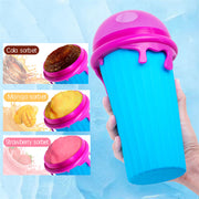 "Schnelle Einfrieren 500ml Slushy Maker Becher - Wiederverwendbare Sommer-Smoothie-Flasche mit Großer Kapazität, Magische Küchen-Gadget für Hausgemachte Säfte und Eiscreme"