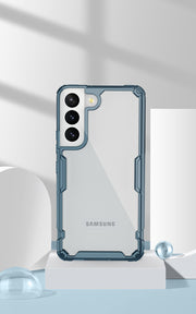 "Stoßfeste Schutzhülle für Samsung S22, S22 PLUS, S22 ULTRA - Transparentes TPU+PC Design, Rutschfest und Präzise Passform"