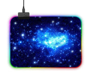 "XXL Gaming Mauspad mit LED Beleuchtung, USB Betrieb, Rutschfestem Gummiuntergrund und Präziser Mikrofaser Oberfläche - 800x300x4mm"