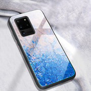"Stylische Handyhülle aus Marmor-Glas - Modische Rückabdeckung aus TPU und gehärtetem Glas"
