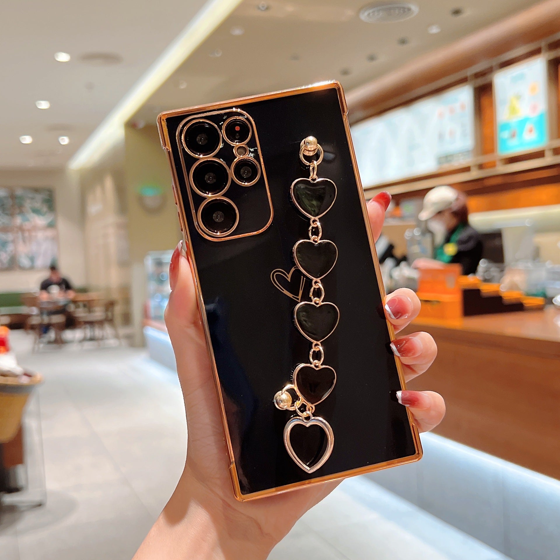 Electroplating Love Bracelet Shockproof Phone Case