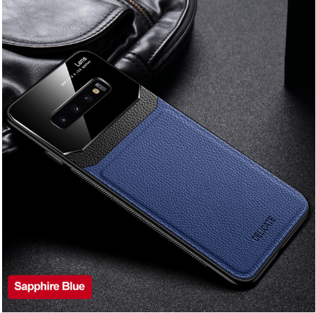 "Premium Leder Stoßfeste Hülle für Samsung S20 - Minimalistisches Design und Hochwertige Verarbeitung"