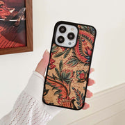 "Elegante Ethnische Leder Handyhülle - Vielfältige Muster Auswahl für Apple iPhone"