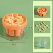 "Hochwertige Eisform für Popsicles, Küchenhelfer für Zuhause, PS+PP Material, Orange/Grün, 13.2*13.2*11.2cm"