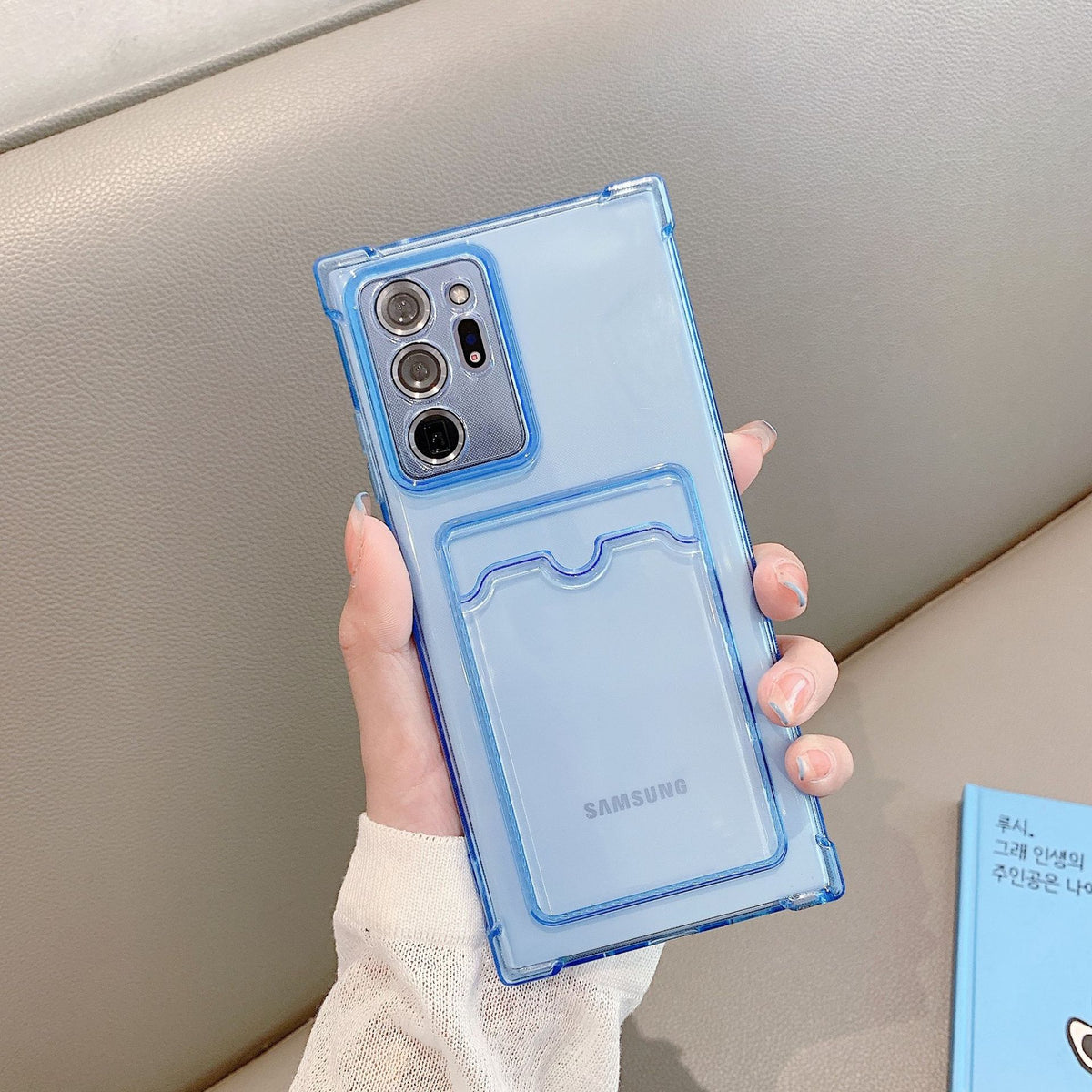 "Rutschfeste Vier-Ecken Transparente Handyhülle für Samsung - Einfacher Stil, TPU Material"