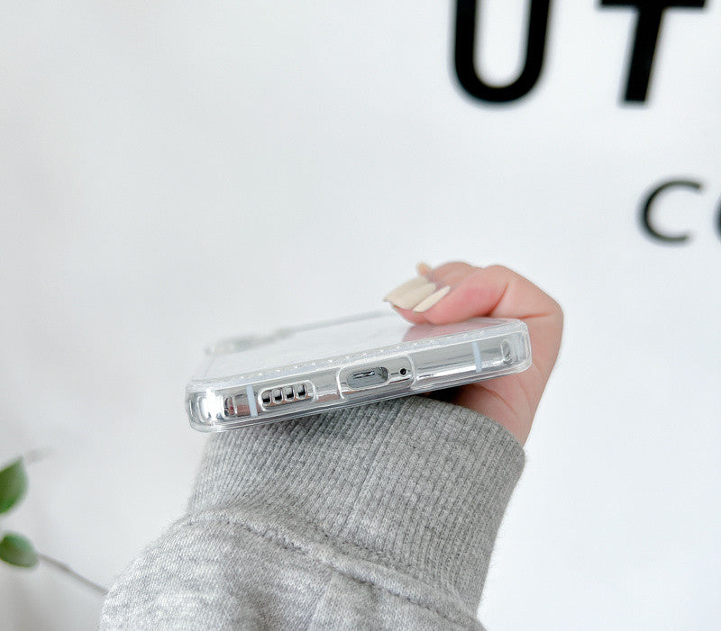 "Luxus Diamant Dekor Transparente Handyhülle für Samsung Galaxy S22, S22+, S22 Ultra - Rutschfeste Silikon Schutzhülle"