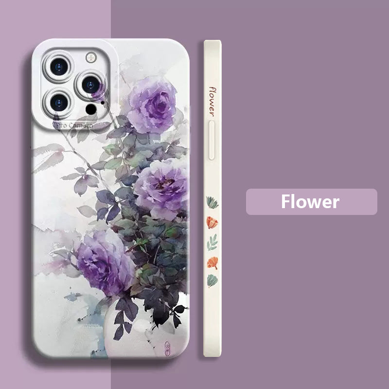 "Schutzvolle Acryl Handyhülle mit Pfingstrose Ölgemälde Design für Samsung"