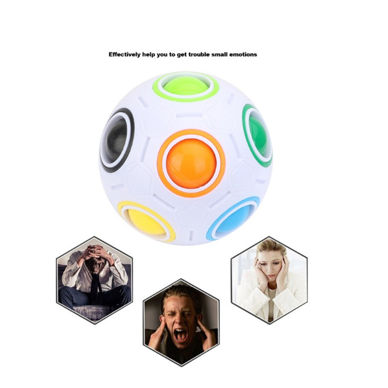 "Robustes, Hochelastisches Regenbogen-Ball-Puzzle - Perfektes Lernspielzeug zur Verbesserung von Gedächtnis & Fähigkeiten"