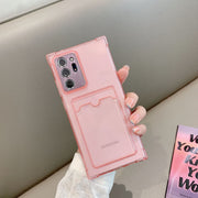 "Rutschfeste Vier-Ecken Transparente Handyhülle für Samsung - Einfacher Stil, TPU Material"