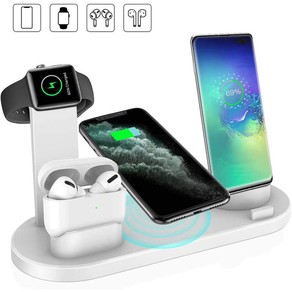 Kabellose 3-in-1 Ladestation für Smartphone, Smartwatch & Kopfhörer