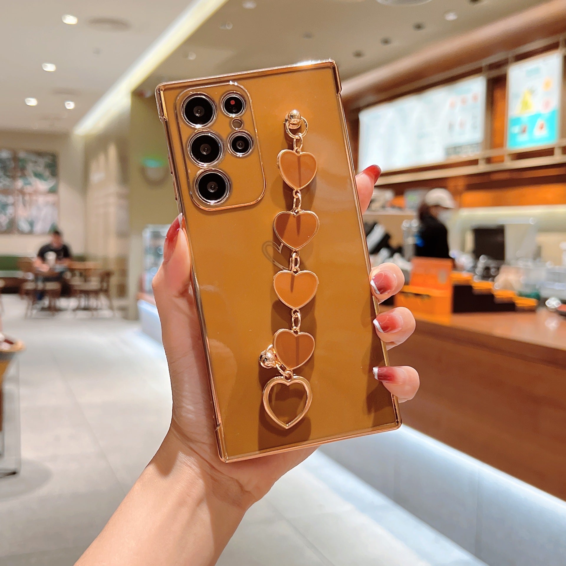 Electroplating Love Bracelet Shockproof Phone Case