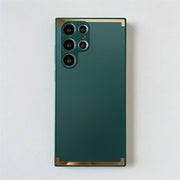 "Premium Geschäftiges Handyhülle für Samsung - Frosted & Electroplated TPU+PC Hülle - Vielfältige Farbauswahl"