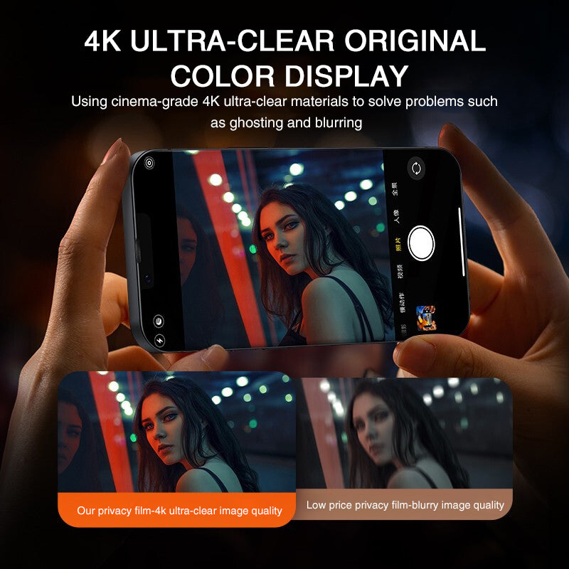 "Premium Anti-Blick Gehärtetem Glas Vollbildschutz für iPhone Modelle - Kratzfest, High-Definition, Augenschutz"