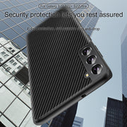 "Premium TPU Carbonfaser Muster Rundumschutz Anti-Fall Handyhülle für Samsung S22, S22Plus, S22Ultra - Business-Stil, Solid Farben"
