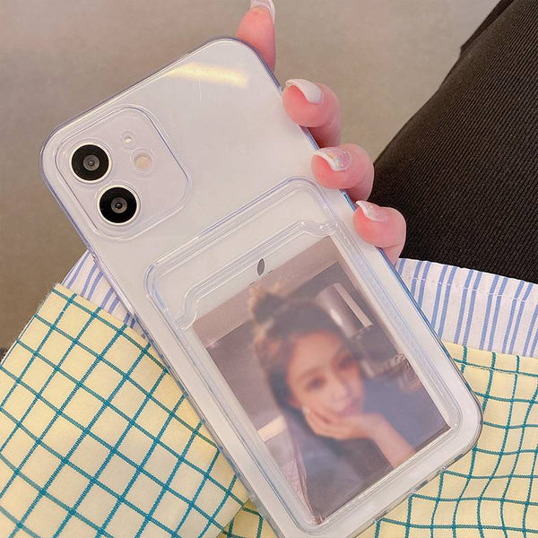 Transparente iPhone Hülle mit Kartenfach – Schutz & Stil in Einem 📱