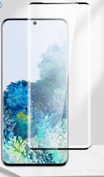 "Premium Gehärtete 3D Gebogene Schutzfolie für Samsung S20, S20 Plus - Kratzfest, Fingerabdruckresistent und HD-Klarheit"