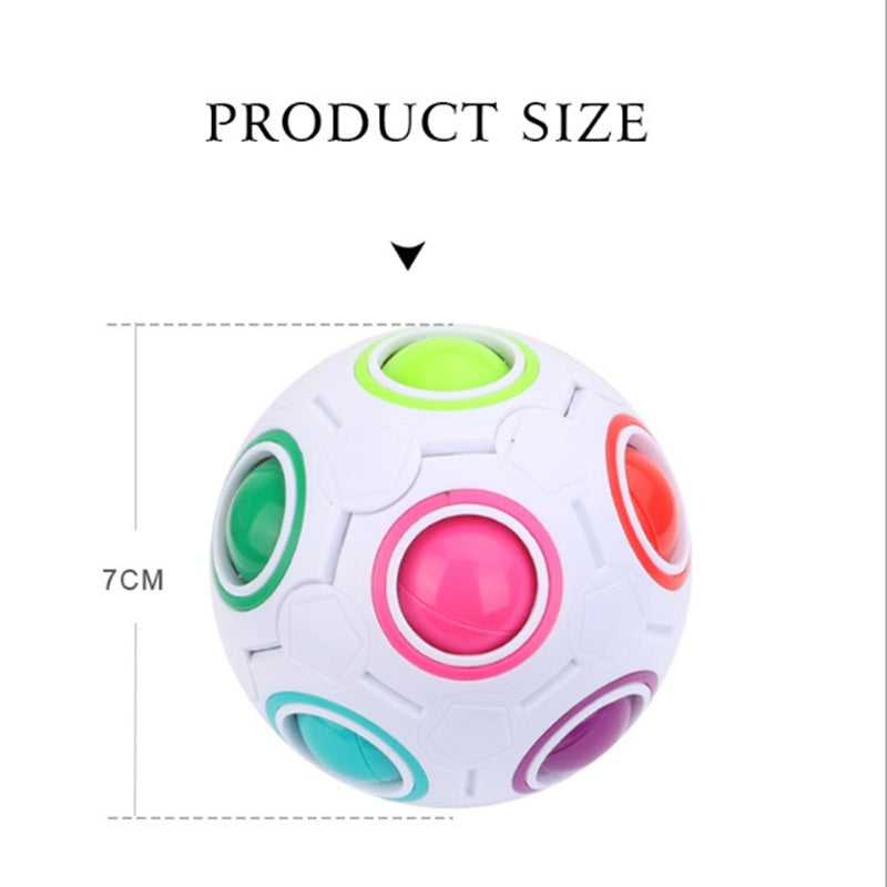"Robustes, Hochelastisches Regenbogen-Ball-Puzzle - Perfektes Lernspielzeug zur Verbesserung von Gedächtnis & Fähigkeiten"