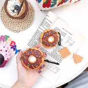 "Silikon Donut Design Hülle für Apple AirPods Pro - Umweltfreundlich, Stoßfest, Schmutzabweisend mit Staubstecker"